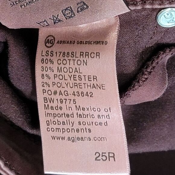 Ag adriano goldschmied brick red pants abbey ankle - Picture 4 of 14